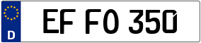 Truck License Plate